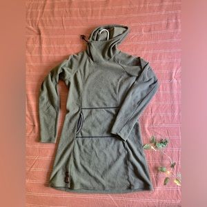 Women's Size Small S Melanzana Green Hoody Dress MELLY